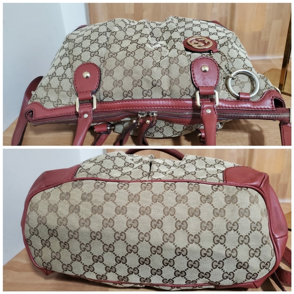 GUCCI GG Canvas Sukey Top Handle Bag - Picture 8 of 12